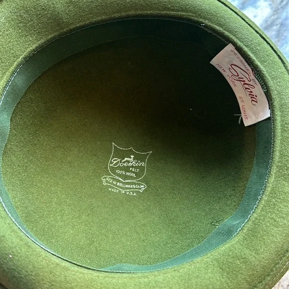 Doeskin wool hat made in the USA vintage display picture 2